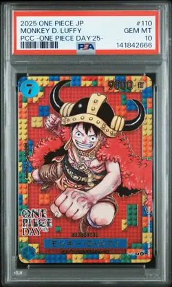 2025 ONE PIECE JPN PREMIUM COLLECTION ONE PIECE DAY'25 MONKEY D. LUFFY PSA 10 - Image 1