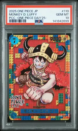 2025 ONE PIECE JPN PREMIUM COLLECTION ONE PIECE DAY'25 MONKEY D. LUFFY PSA 10 - Image 1
