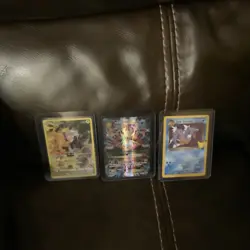 Pokemon TCG Alakazam EX Full Art Card With Pika and Gyrados - Image 1