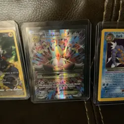 Pokemon TCG Alakazam EX Full Art Card With Pika and Gyrados - Image 3
