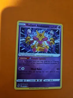 Radiant Alakazam - 059/195 - Pokemon Silver Tempest Radiant Rare Card NM - Image 1