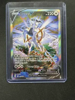 Pokemon TCG Arceus v Alt Art Holo Full Art Card Brilliant Stars 166/172 - Image 1