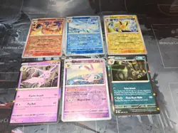 Prismatic Evolutions 6 Card Lot Flareon, Glaceon, Jolteon, Espeon, Umbreon NM - Image 2