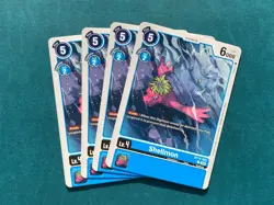 Shellmon BT14-025 Playset Blast Ace Digimon Card Game x4 - Image 1