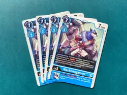 MachGaogamon BT11-028 Playset Dimensional Phase Digimon Card Game x4 - Image 1