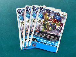 Shaujinmon BT13-027 Playset Versus Royal Knights Digimon Card Game x4 - Image 1