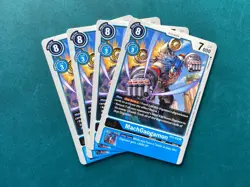 MachGaogamon BT4-032 Playset Great Legend Digimon Card Game x4 - Image 1