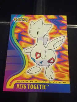 Togetic # 176 Pokemon Card Topps Johto Leauge Champions 2001 Non-foil - Image 1