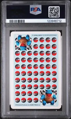 1998 POKEMON STADIUM BLUE VERSION PLAYING CARDS KING OF HEARTS VILEPLUME PSA 8 - Image 2