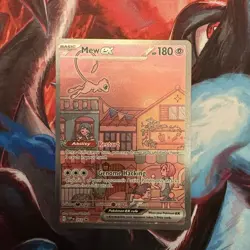 Mew ex SVP 053 Pokemon TCG Scarlet Violet 151 Black Star Promo Full Art Card - Image 1