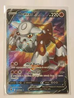 Pokemon TCG Heatran v Astral Radiance Holo Full Art Ultra Rare Card 165/189 - Image 1