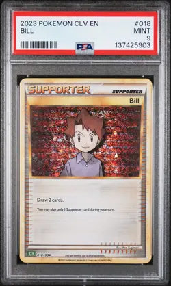 2023 POKEMON CLV-TRADING CARD GAME CLASSIC VENUSAUR & LUGIA EX DECK BILL PSA 9 - Image 1
