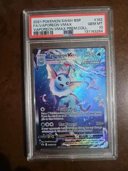 Vaporeon VMAX SWSH182 SWSH: Sword & Shield Promo Cards Holo - Image 1
