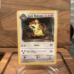 🔥Dark Raticate 51/82 Unlimited Team Rocket Vintage Pokemon Card🔥 - Image 1