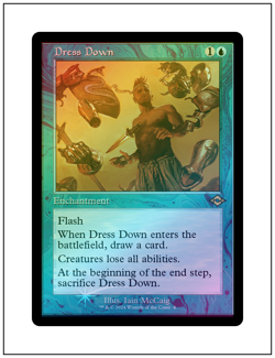 1x Dress Down, Retro Frame Foil, Magic MTG NM - Image 1
