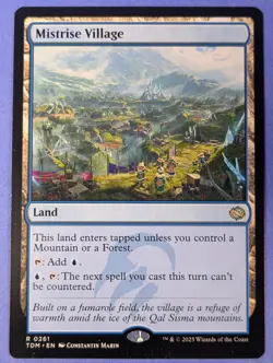 MTG Magic: Tarkir: Dragonstorm: Mistrise Village #0261 Rare - NM - Image 1