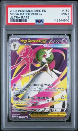 2025 POKEMON MEG EN-MEGA EVOLUTION ULTRA RARE #159 MEGA GARDEVOIR EX PSA 9 - Image 1