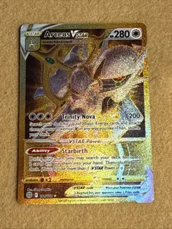 Pokemon TCG Arceus VSTAR 184/172 Gold Secret Rare Brilliant Stars - Image 1