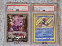 Pokemon GENESECT V 255/264 FULL ART FUSION STRIKE & Shiny Inteleon #SV027 PSA 9 - Image 1