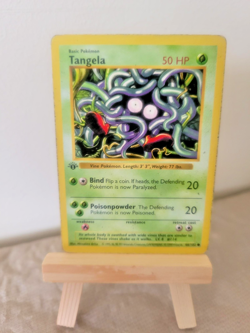 Pokemon 1999 Shadowless Base Set 1st Edition!! Tangela 066/102 (MP) Regular - Image 1