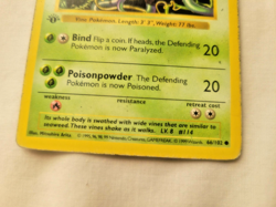 Pokemon 1999 Shadowless Base Set 1st Edition!! Tangela 066/102 (MP) Regular - Image 3