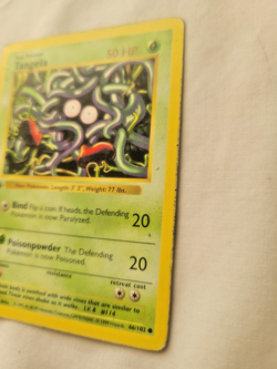 Pokemon 1999 Shadowless Base Set 1st Edition!! Tangela 066/102 (MP) Regular - Image 5