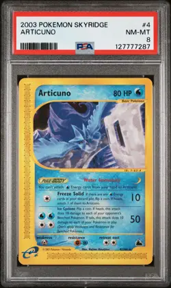 2003 POKEMON SKYRIDGE #4 ARTICUNO PSA 8 - Image 1