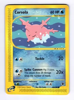 Corsola Expedition #102 (2002) Common MP Pokemon - Image 1