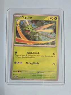 2023 Scyther 123/165 - Scarlet & Violet 151 - NM Pokemon TCG - Image 2
