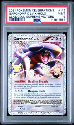 2021 POKEMON CELEBRATIONS CLASSIC COLLECTION #145 GARCHOMP C LV.X-HOLO PSA 9 - Image 1