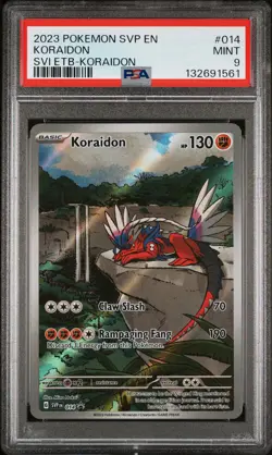 2023 POKEMON SVP EN-SV BLACK STAR PROMO #014 KORAIDON PSA 9 - Image 1