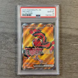 Phantasmal FLames Pokemon TCG Oricorio EX Ultra Rare PSA 10 - Image 1