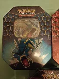 Pokemon Hidden Fates Tins (Set of 3 Tins) - Charizard, Raichu, Gyarados Art Set - Image 4