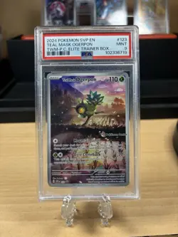 Pokemon Teal Mask Ogerpon Pokemon Center Stamped Promo Twilight Masquerade PSA 9 - Image 1