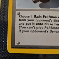 Pokemon TCG Pokemon Flute Base Set 86/102 Rare Never Played Near Mint - Image 5