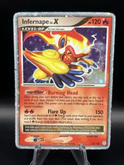 Pokemon TCG Infernape LV.X 121/130 Diamond and Pearl Holo - Image 1