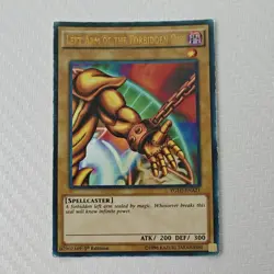 Yu-Gi-Oh! TCG Left Arm of the Forbidden One YGLD-ENA21 Ultra Rare 1st Edition - Image 1