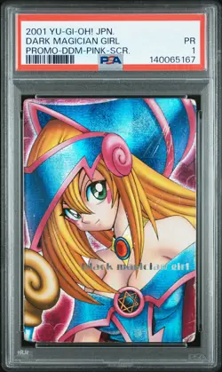 2001 YU-GI-OH! JAPANESE PROMO DARK MAGICIAN GIRL PSA 1 - Image 1
