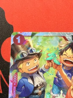 One Piece OP13-007 Ace & Sabo & Luffy SR OP13 Carrying On His Will Eng NM #1 - Image 3