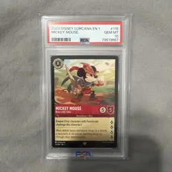 Disney Lorcana The First Chapter Mickey Mouse - Brave Little Tailor #115 PSA 10 - Image 1