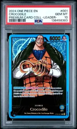 Crocodile ST03-001 - One Piece Premium Card Leader Collection - PSA 10 - Image 1