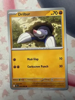 Drilbur Common SV: Black Bolt 045/086 NM English Pokemon Card - Image 1