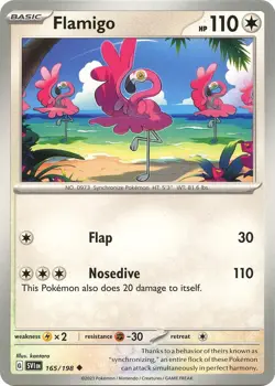 Flamigo SV01: Scarlet & Violet Base Set 165/198 NM English Pokemon Card - Image 1