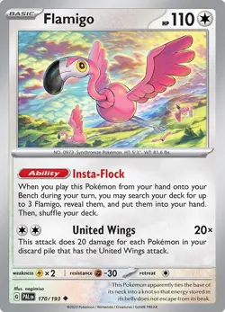 Flamigo SV02: Paldea Evolved 170/193 NM English Pokemon Card - Image 1