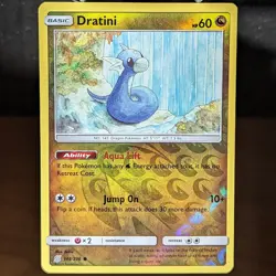 Dratini 148/236 NM Reverse Holo Unified Minds Foil Pokemon TCG Card baby dragon - Image 1
