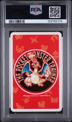 1996 POKEMON RED VERSION PLAYING CARDS 4 OF CLUBS #146 MOLTRES PSA 10 - Image 2