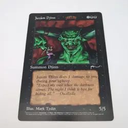 MTG Juzam Djinn Oversized 6 x 9 Promo card from Duelist Magazine LP Magic - Image 2