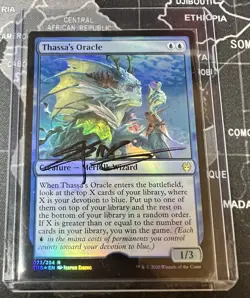 Thassa's Oracle Theros Beyond Death Foil Artist Proof AP MTG Rare Signed - Image 1