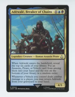x4 Adewale, Breaker of Chains - 0044 - Assassin's Creed - MTG - U - Regular - Image 1