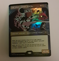 The Spot, Living Portal Showcase Foil Marvel Spiderman MTG MAGIC THE GATHERING - Image 1
